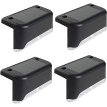 4er-set Solarleuchten, Led-solarleuchten Für Den Außenbereich, Solar-gartenleuchten, Weißes, Wasserdichtes Licht, Dekoration Für Treppen, Brücken, 