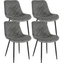 4er Set Stühle Springs Samt