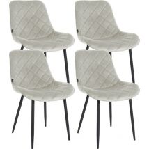 4er Set Stühle Springs Samt