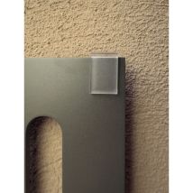 Blumentopfuntersetzer – Zubehör zur Wandmontage – 4 Abstandshalter, 4 Befestigungsclips, 4 Edelstahlschrauben – Transparent – UV-Schutz