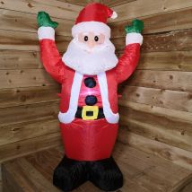 Snowtime - 4ft (120cm) led Outdoor Christmas Inflatable Santa Claus Indoor /Outdoor Decoration