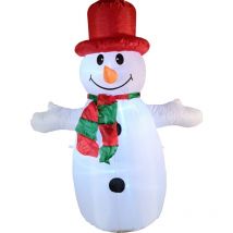 4ft (120cm) LED Outdoor Christmas Inflatables Snowman Indoor Light Up Decorations