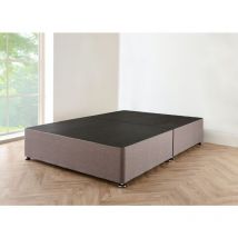 4FT Grey linen Divan Bed Base