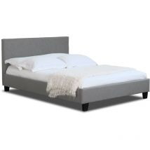 4ft6 Prado Bed Frame in Light Grey