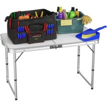 Dayplus - 4FT Table de camping pliable table de pique-nique portable avec pieds en aluminium