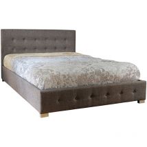 4ft6 Fabric Ottoman Bed Frame in Grey