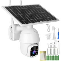 Benovo - 4G/WIFI 1080P Solar ptz ip Camera cctv Impermeabile ip66 Sicurezza da Esterno Visione Notturna