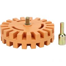 Minkurow - 4in Gummi Radiergummi Rad Aufkleber Film Kleber Entferner Pneumatische Aufkleber Farbe Reiniger Disc 25mm Durchmesser