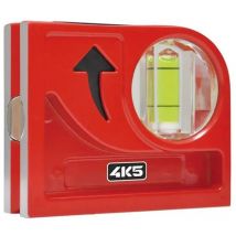 Taschen-Wasserwaage – 9 cm – Aluminium-Druckguss – Starke Seltenerdmagneten – 4K5