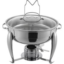 4L acier inoxydable réchaud plat réchaud buffet serveur Buffet et plus chaud