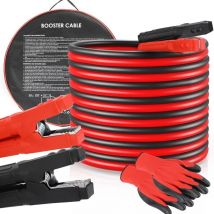 Tlgreen - 4M 3000A 50mm² Starthilfekabel, Autobatteriekabel, Autobatterie-Krokodilklemme für 12/24V Benzin- und Dieselmotoren