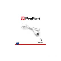 4mm Stecker-Buchse-Verlängerung White 3m Pepb08s-3-w
