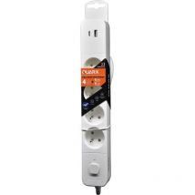 4p + 2 Usb-steckdosenleiste, 3g1-kabel – 5 Mm2 – 1,5 Meter Quarx