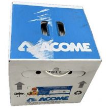 cable réseau - catégorie 6 - utp - lsoh-fr - 4 paires - couronne de 300 mètres - ivoire - dca - acome m5007box300