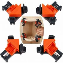 Lts Fafa - 4pcs 90 Degree Right Angle Clamp, Alldo Corner Clamps for Carpentry, Wood Frame Clip Tools, Woodworking Tools for Drilling, Cabinet Making