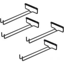 Mezheng - 4pcs Accroche-verres pour Étagère Support De Verre en ferPour 4 Verres Support dAffichage Mural En Verre à Vin Porte-Verre à lEnvers Pour