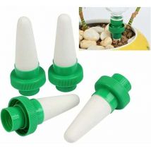 AlwaysH 4pcs Automatic Plant Water Irrigation Dispenser Ceramic Cone Head Plant Spout Drip Irrigation for Garden, Indoor Plant, Flowers