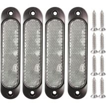 Sunxury - 4pcs Blanc 10V-30V Marqueur Latéral Avant 27 led Remorque Camion, Marqueur led Arrière Remorque Parking Clignotants pour Camion, Bus,
