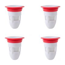 4PCS Bouchon Anti-Odeur pour égout Douche Drain de Plancher évacuation Drain de Sol Anti refoulemen 41-50mm - Blanc