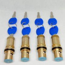 Memkey - 4Pcs Cartouches De Robinet Mitigeur Vannes De Robinet De Remplacement En Laiton Cartouche De Disque En Céramique Robinet De Robinet Chaud Et