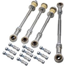 BFO - 4 Kit De Enlace De Barra Estabilizadora Ajustable Delantera Trasera Para Nissan