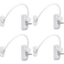 Einemgeld - 4pcs Fenêtre Entrebâilleur de Porte Verrouillage Porte Coulissante Bébé Sécurité Enfant Verrou de Sécurité Câble Catch Fils avec Clé en