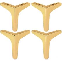 4Pcs Furniture Legs, Gold Furniture Legs, diy Table Legs, Cupboard Legs, Furniture Legs, Cabinet Legs Furniture Legs, Gold Metal Furniture Legs (b)