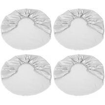Ineasicer - 4Pcs Housse de protection argentée pour pneu de roue 27'-29' pour voiture Jeep rv suv camion remorque