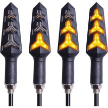 4PCS Indicateurs De Moto Couleurs Clignotants Lumières Indicateurs De Virage De Moto 12 v 12 led Ampoules pour Moto Moto Scooter Quad Cruiser Off