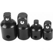 4pcs Jeu d'Augmentateurs et Réducteurs Adaptateur à Cliquet Adaptateurs Réducteurs Pour Douilles et Embouts 1/2' 1/4' 3/8' Pillote