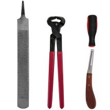 Decdeal - Outils de parage des sabots Ciseaux pour sabots Ciseaux pour sabots Limes pour sabots Matériel d'écurie