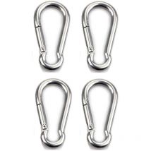 4pcs Mousqueton de Fixation pour Charges Lourdes, Sports, Chiens de Serrure, Hamac Balançoire, en Acier Inoxydable 304, 6mm Épaisseur