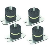 4pcs plancher anti-vibration avec plaque