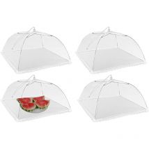 Fitags - 4pcs Protection Contre Mouches Nourriture Tente Couverture Nourriture d'Écran Maille Anti-Mouche Maille Pliant Tente Couvre Gâteau Anti