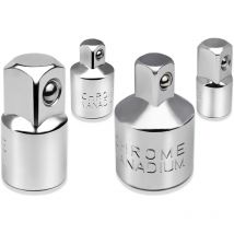 4pcs Ratchet Adapter Socket Adapter Set 1/2' to 3/8',3/8' to 1/2',1/4' to 3/8',3/8' to 1/4' Socket and Bit Reducing Adapters