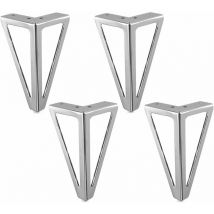 4pcs Replacement Metal Furniture Legs 15cm Black diy Table Legs Cabinet Feet Chair Beds Wardrobe Sofas Others