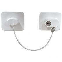 Fei Yu - 4pcs Restricteurs de Fenêtre de Sécurité Serrure de Porte du Réfrigérateur avec Clés Sécurité Adhésive du Congélateur Verrou de Fenêtre