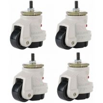 4PCs Roulette Résistante en Nylon Roues de Roulette pour Garage d'Établi Chariot à Tableau Meubles