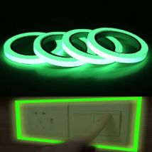 4PCS Ruban Phosphorescent, Betterlife Lumineux Ruban Adhésif Autocollant,Premium Lumineux Ruban Autocollant,Autocollant de marquage Sécurisé,
