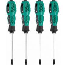 4pcs / Set Tournevis Embouts de Tournevis u Fourche magnétique vis rainurée conducteur cr-v Multi Function Tool Kit Main