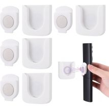 4Pcs Support Magnétique pour Télécommande, Support Telecommande Mural, Support Magnétique pour Télécommande, Organisateur Mural Multifonctionnel pour
