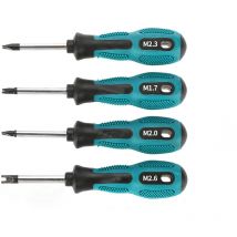 Treetalk - 4pcs/Set Jeu de Tournevis Embouts de Tournevis magnétique u fixé Fourche Type magnétique vis rainurée conducteur cr-v Multi Function Kit