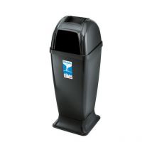 4PZ cestino diablo lt. 50 - cm. 30,7X30,7X85 h col. antracite
