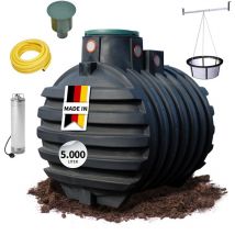 4rain - Mono Erdtank-paket 5000 Liter Garten-comfort