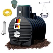 4rain - mono Erdtank-Paket 4000 Liter Garten-Comfort