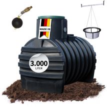 4rain Mono Retentionszisterne 3000 Liter Inkl. Tankabdeckung