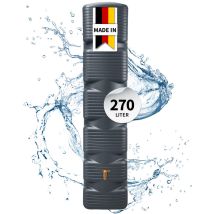 4rain Quadro Wandtank 270 Liter Graphite Grey