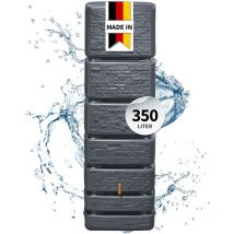 Slim stone decor Wandtank 350 Liter graphite grey - 4rain