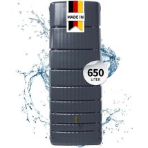 4rain - Slim Wandtank 650 Liter Graphite Grey