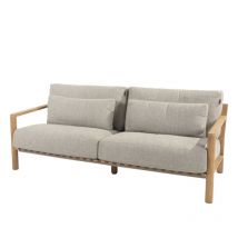4Seasons - Lucas 3-Sitzer Sofa - Teak natur inkl. 6 Kissen